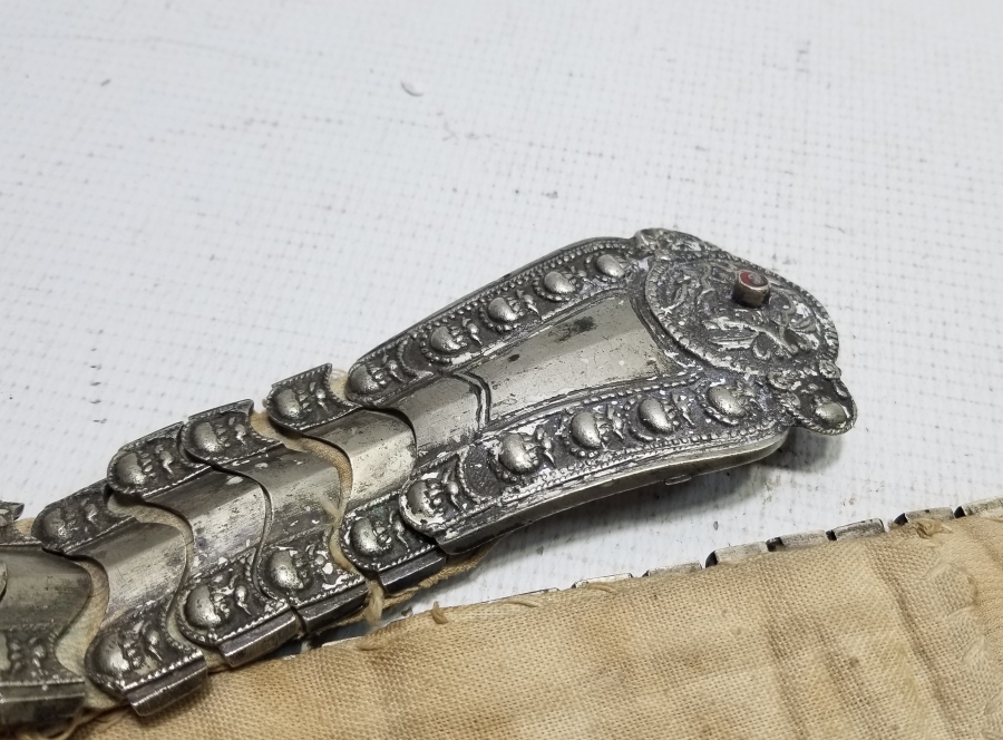 KABARTMA İŞÇİLİKLİ OSMANLI DÖNEMİ NADİR TİPTE GELİN KEMERİ