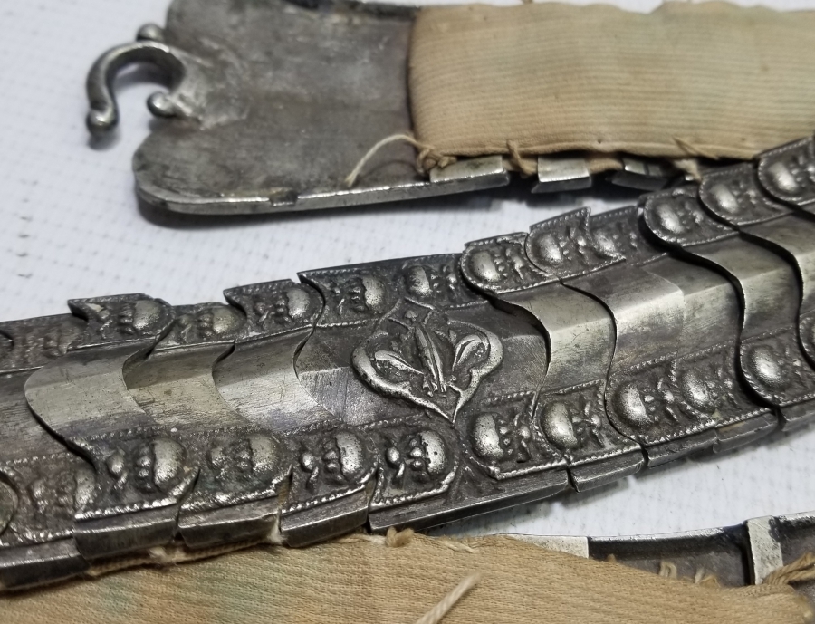 KABARTMA İŞÇİLİKLİ OSMANLI DÖNEMİ NADİR TİPTE GELİN KEMERİ