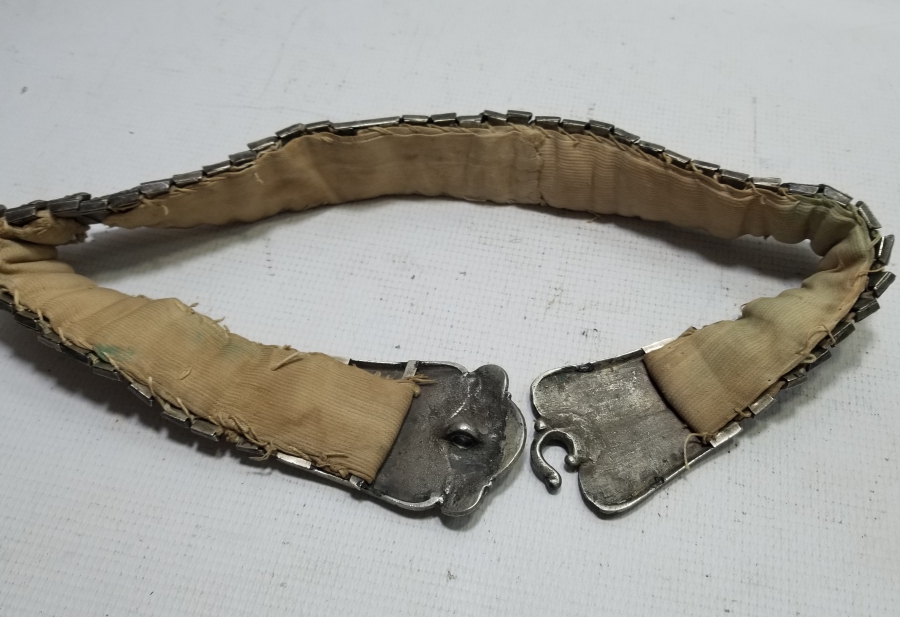 KABARTMA İŞÇİLİKLİ OSMANLI DÖNEMİ NADİR TİPTE GELİN KEMERİ