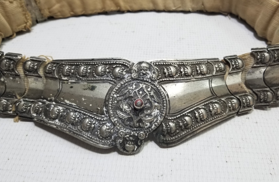 KABARTMA İŞÇİLİKLİ OSMANLI DÖNEMİ NADİR TİPTE GELİN KEMERİ