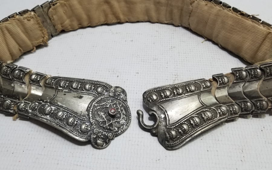 KABARTMA İŞÇİLİKLİ OSMANLI DÖNEMİ NADİR TİPTE GELİN KEMERİ