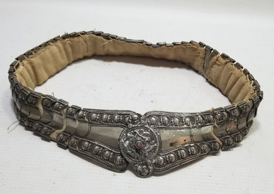 KABARTMA İŞÇİLİKLİ OSMANLI DÖNEMİ NADİR TİPTE GELİN KEMERİ