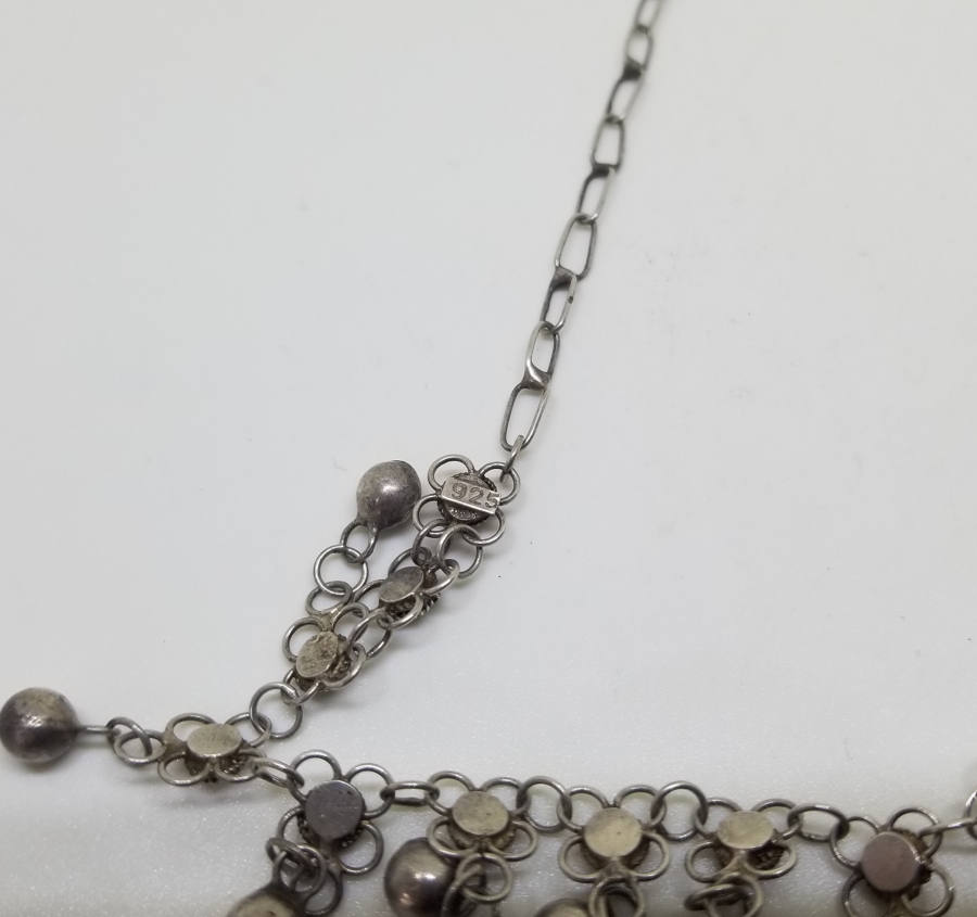 ÖZEL YAPIM ANTİKA GÜMÜŞ GERDANLIK