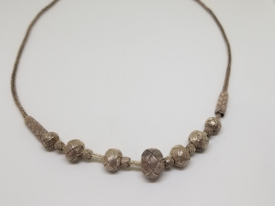 ÖZEL YAPIM TRABZON HASIR ÖRME GERDANLIK