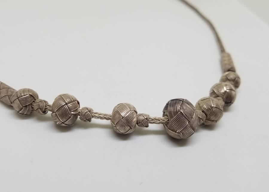 ÖZEL YAPIM TRABZON HASIR ÖRME GERDANLIK