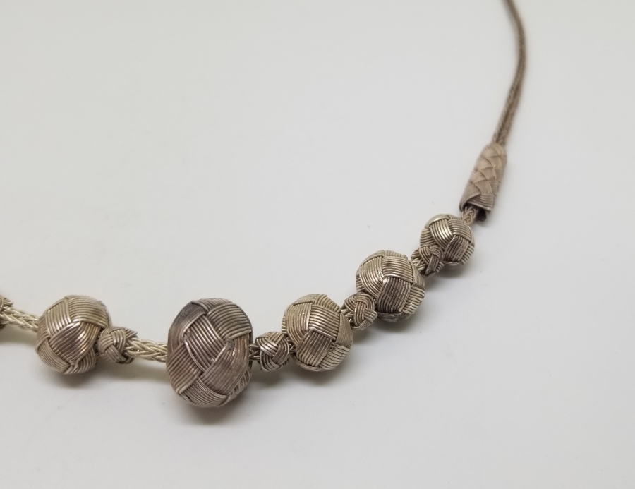 ÖZEL YAPIM TRABZON HASIR ÖRME GERDANLIK