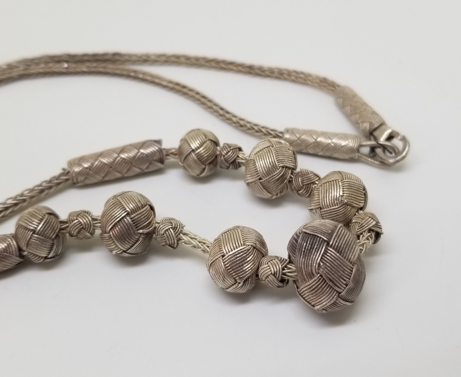 ÖZEL YAPIM TRABZON HASIR ÖRME GERDANLIK