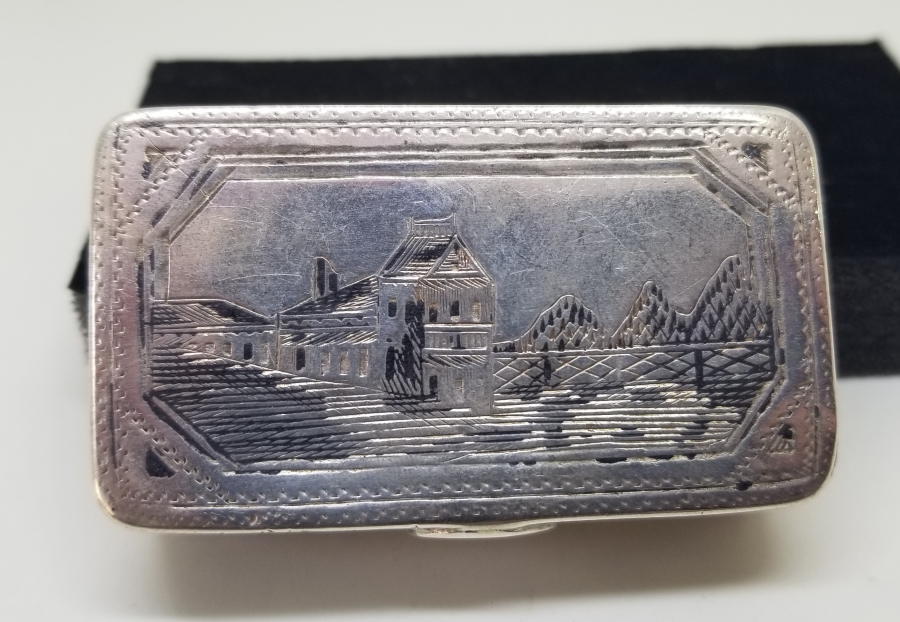 OSMANLI DÖNEMİ SAVATLI GÜMÜŞ TÜTÜN TABAKASI