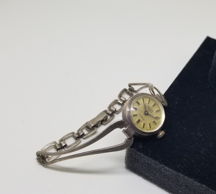 ANTİKA KURMALI GÜMÜŞ KOL SAATİ