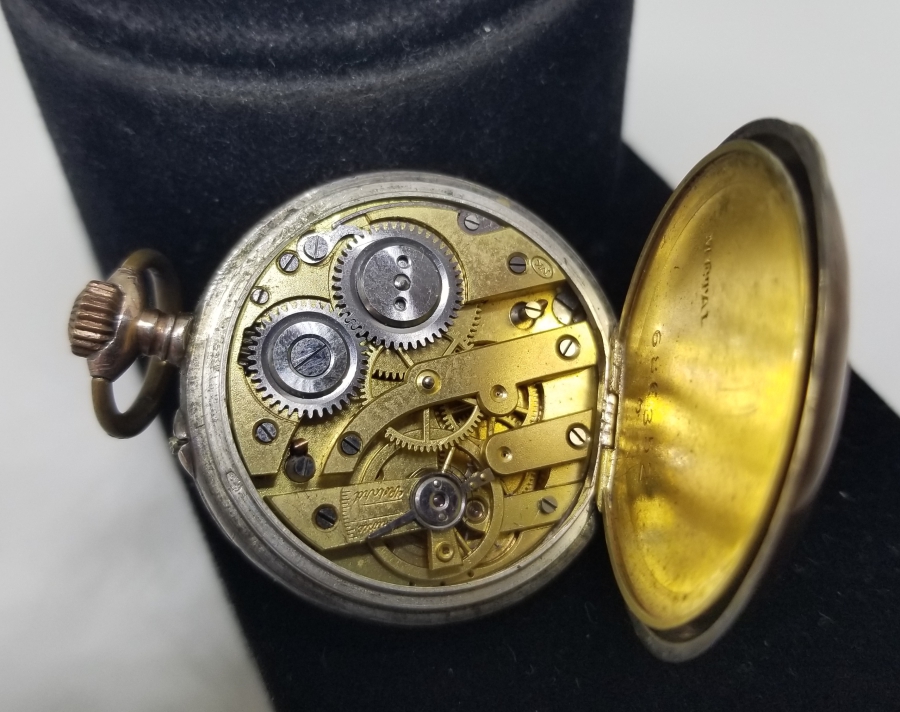 GÜMÜŞ KASA ANTİKA CEP SAATİ