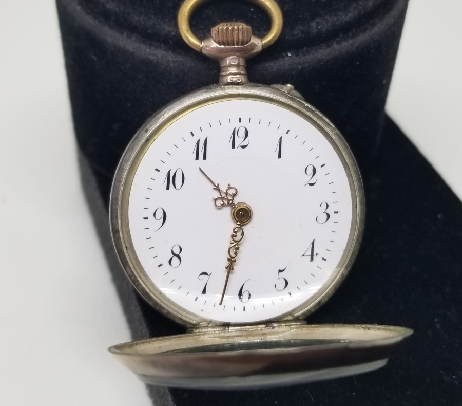 GÜMÜŞ KASA ANTİKA CEP SAATİ