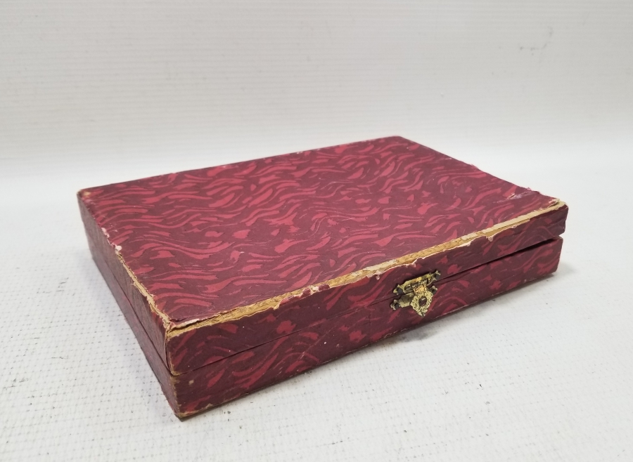 OSMANLI DÖNEMİ KUTUSUNDA SAVATLI GÜMÜŞ ÇATAL TAKIMI