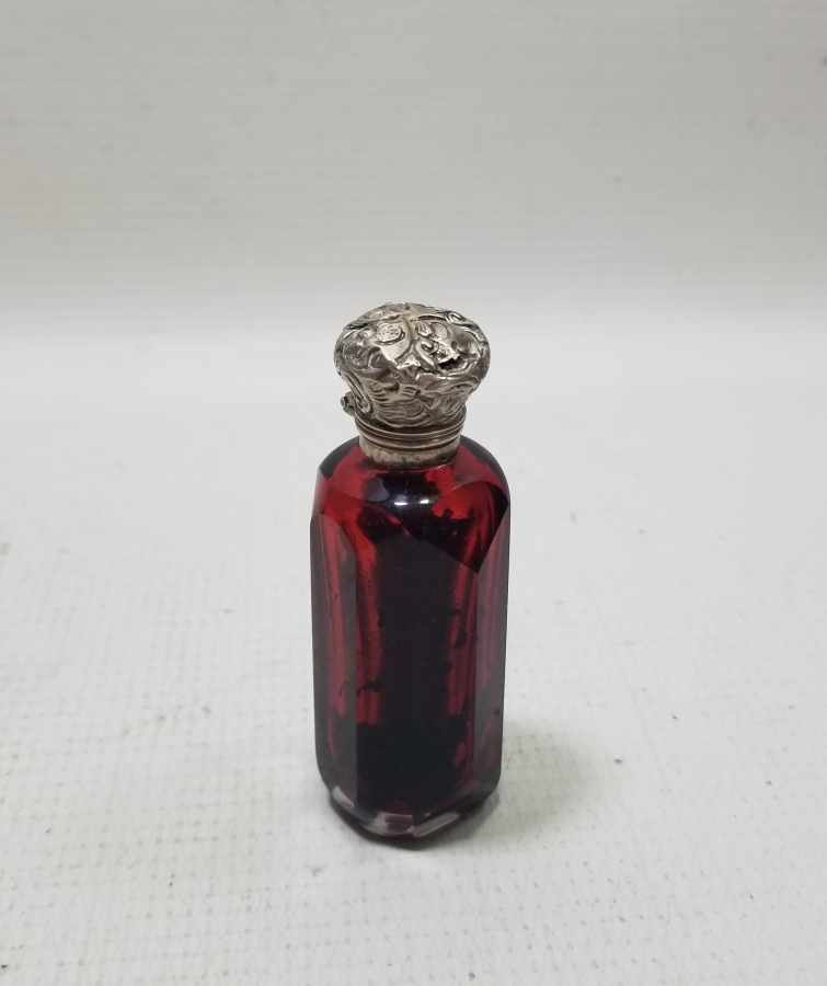 GÜMÜŞ KAPAKLI OSMANLI DÖNEMİ NADİR PARFÜM - KOKU ŞİŞESİ