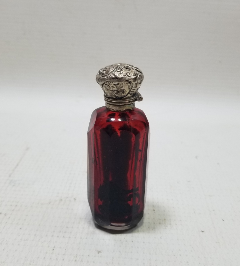 GÜMÜŞ KAPAKLI OSMANLI DÖNEMİ NADİR PARFÜM - KOKU ŞİŞESİ