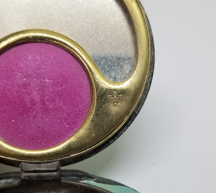 ANTİKA MİNELİ GÜMÜŞ PUDRİYER