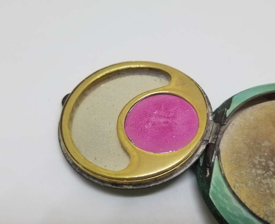 ANTİKA MİNELİ GÜMÜŞ PUDRİYER