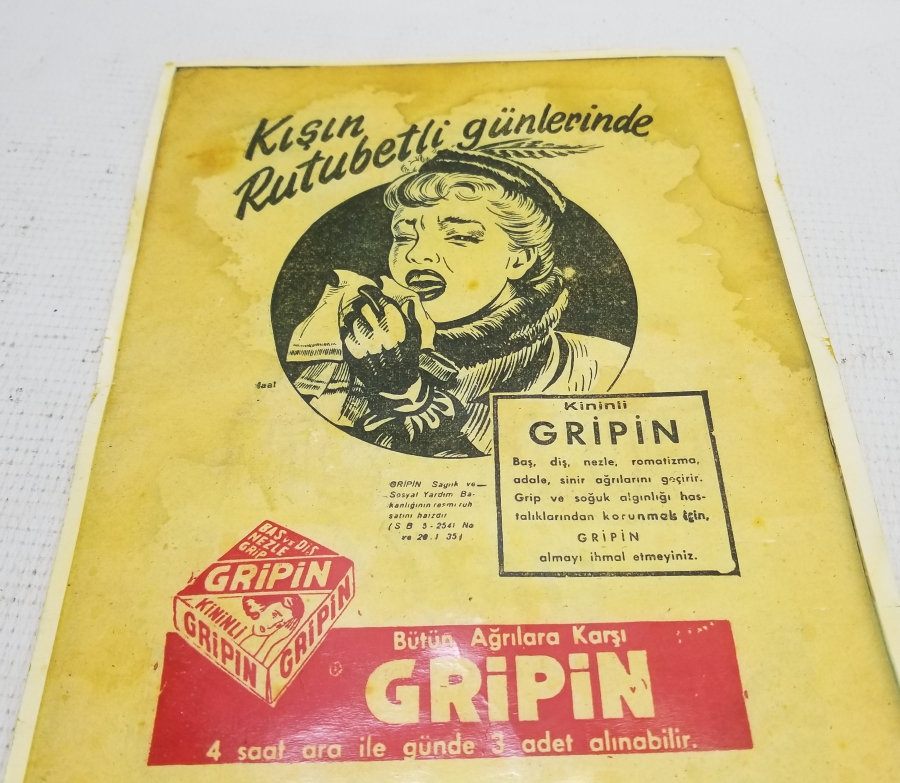 ANTİKA GRİPİN REKLAM AFİŞİ