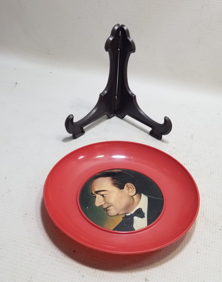 ADNAN MENDERES GÖRSELLİ ANTİKA DUVAR TABAĞI