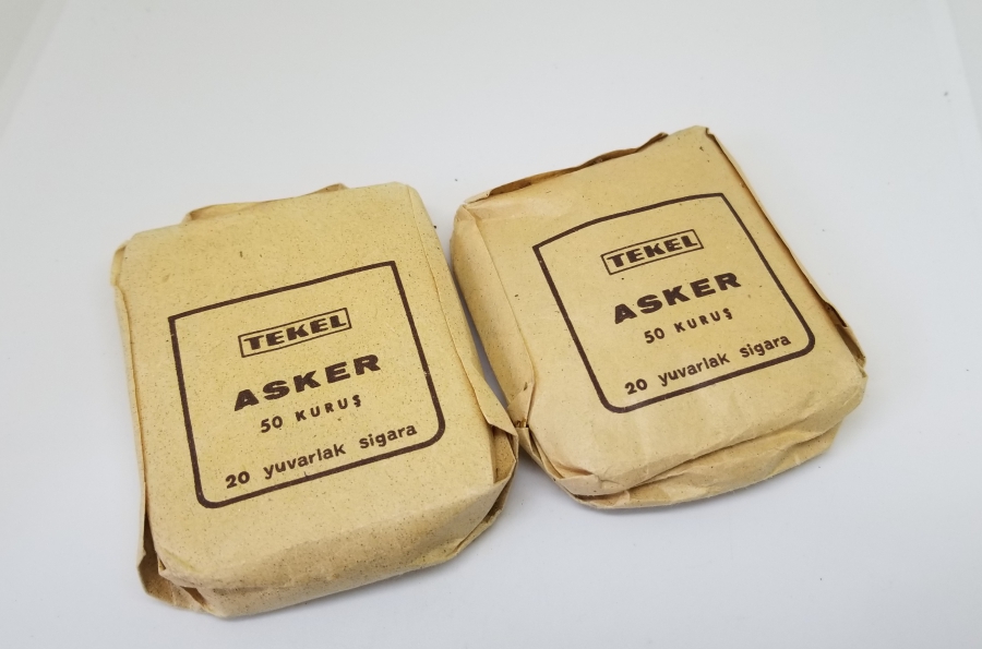 İKİ ADET ANTİKA ASKER SİGARASI