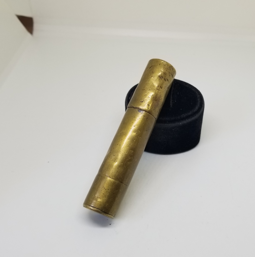 1. DÜNYA SAVAŞI DÖNEMİ NADİR SİPER SANATI ENFİELD YAĞDANLIĞINDAN YAPILMIŞ ÇAKMAK