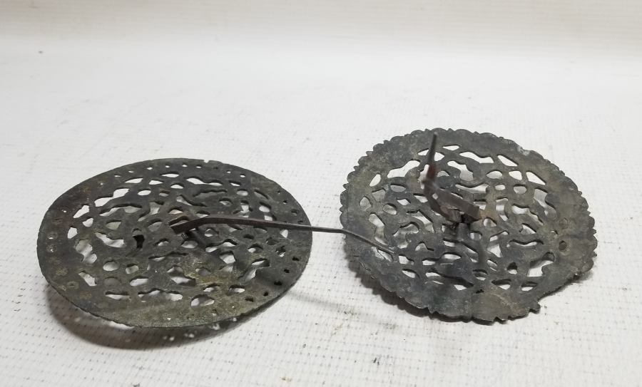 OSMANLI DÖNEMİ BİTKİSEL MOTİFLİ ÇİFT TEKKE İŞİ KAPI AYNASI