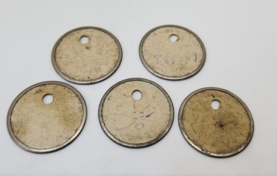 OSMANLI DÖNEMİ NADİR TİPTE KAĞIT ZEYTİN TOPLAMA JETONU LOTU