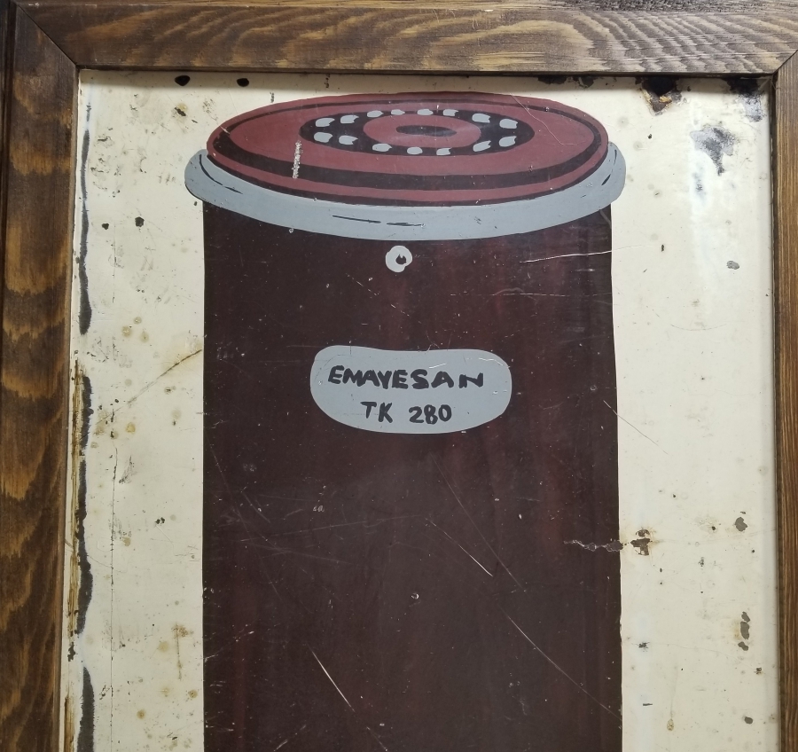 2 ADET ANTİKA EL BOYAMA EMAYESAN REKLAM TABELASI