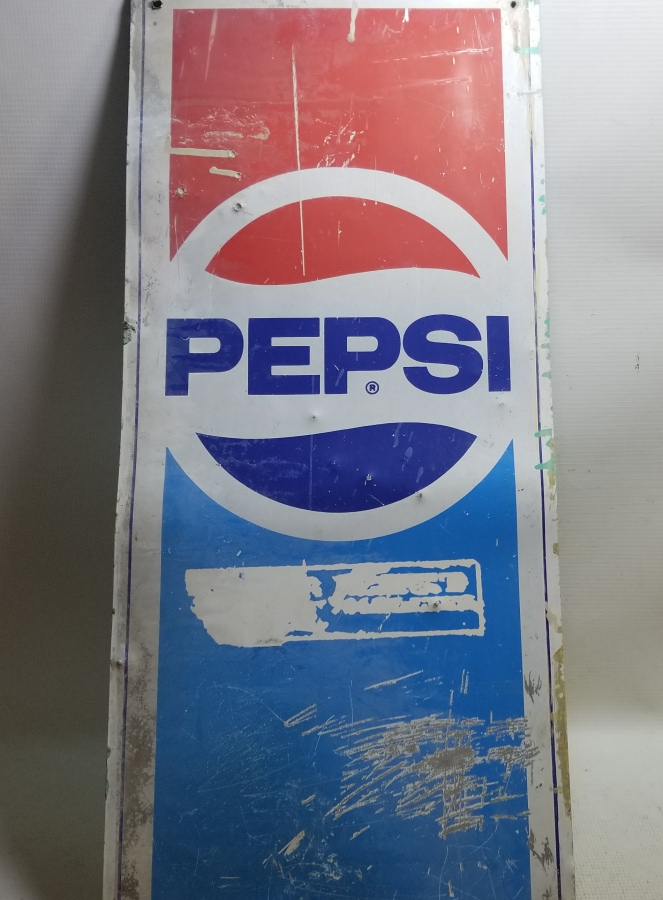 ANTİKA METAL PEPSİ REKLAM TABELASI