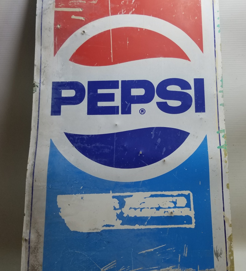 ANTİKA METAL PEPSİ REKLAM TABELASI