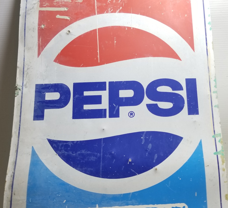 ANTİKA METAL PEPSİ REKLAM TABELASI