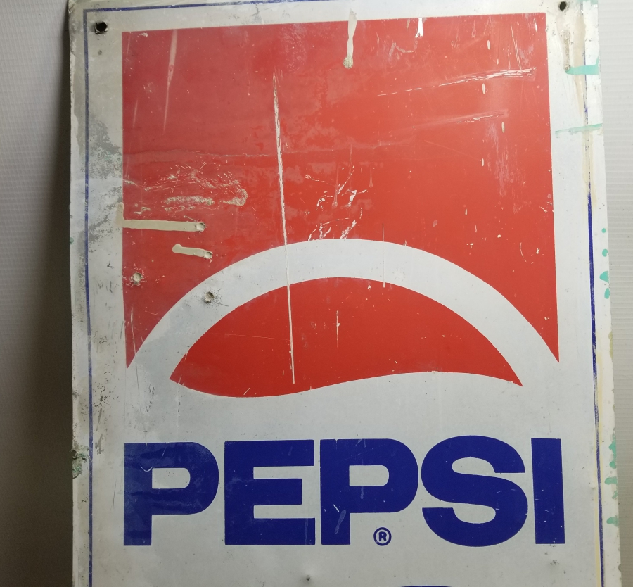 ANTİKA METAL PEPSİ REKLAM TABELASI