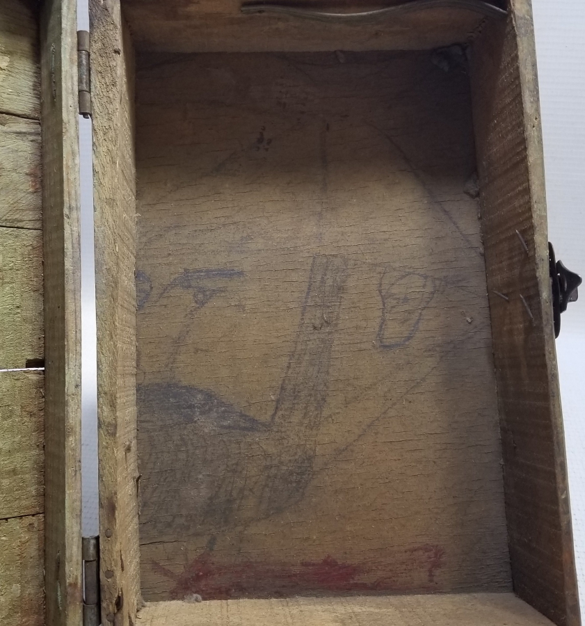 EL YAPIMI ANTİKA AHŞAP OKUL ÇANTASI