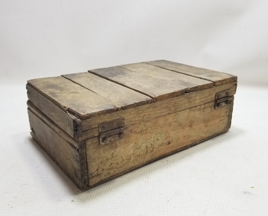 EL YAPIMI ANTİKA AHŞAP OKUL ÇANTASI