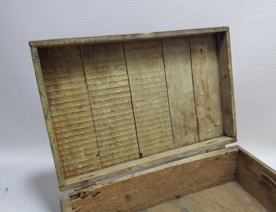 EL YAPIMI ANTİKA AHŞAP OKUL ÇANTASI