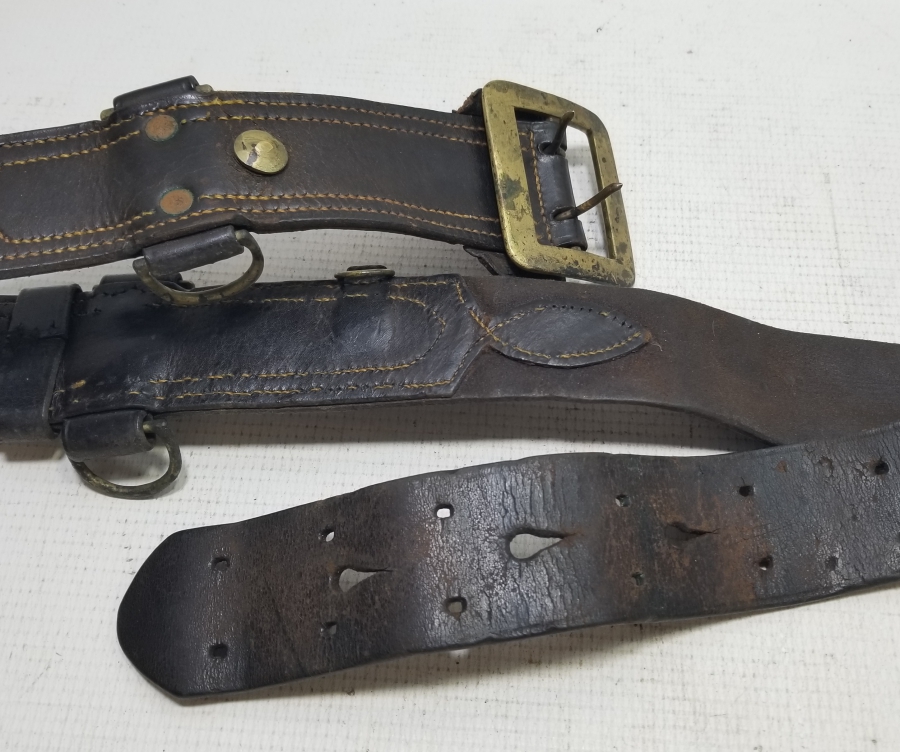 1. DÜNYA SAVAŞI DÖNEMİ DERİ SUBAY KEMERİ