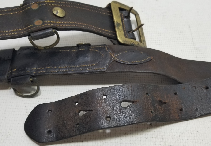 1. DÜNYA SAVAŞI DÖNEMİ DERİ SUBAY KEMERİ