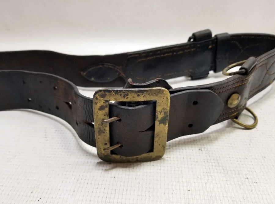 1. DÜNYA SAVAŞI DÖNEMİ DERİ SUBAY KEMERİ