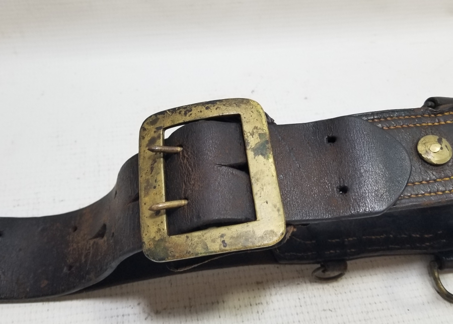 1. DÜNYA SAVAŞI DÖNEMİ DERİ SUBAY KEMERİ