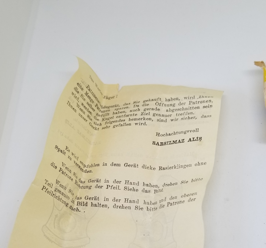 ORİJİNAL KUTUSUNDA ANTİKA FİŞEK KESME APARATI