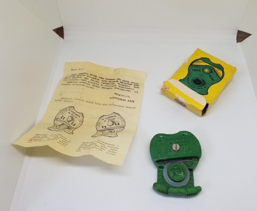 ORİJİNAL KUTUSUNDA ANTİKA FİŞEK KESME APARATI