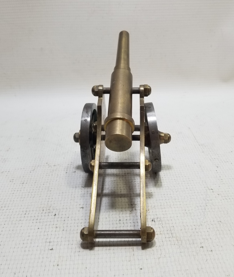 ANTİKA METAL EL YAPIMI TOP ARABASI FİGÜRÜ