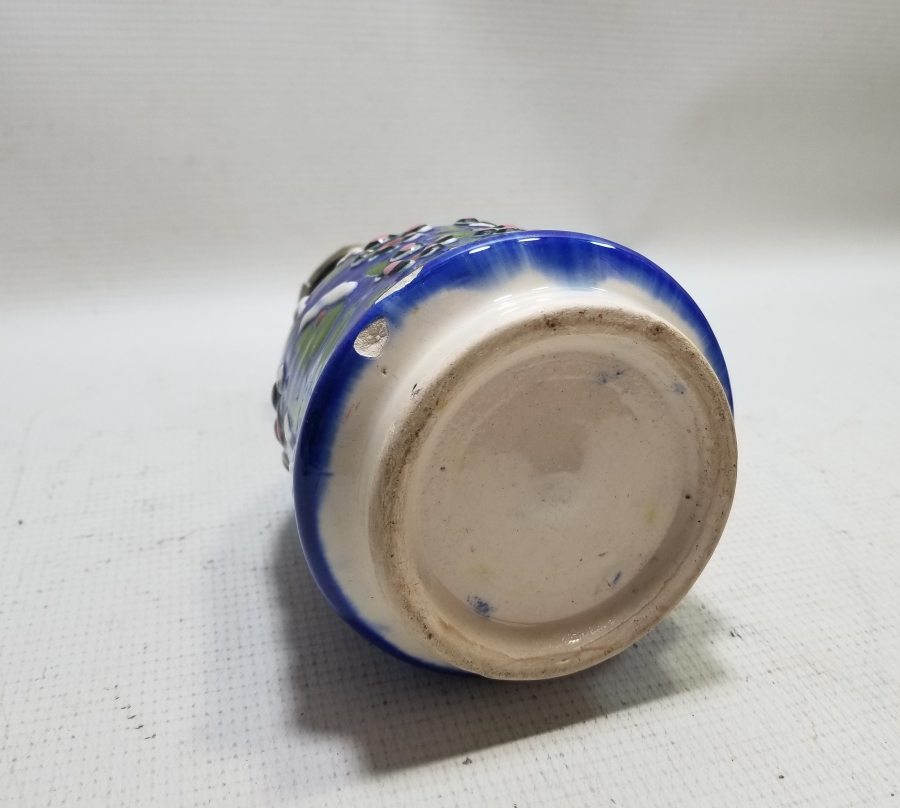 EL BOYAMA ANTİKA KÜTAHYA GAZ LAMBASI