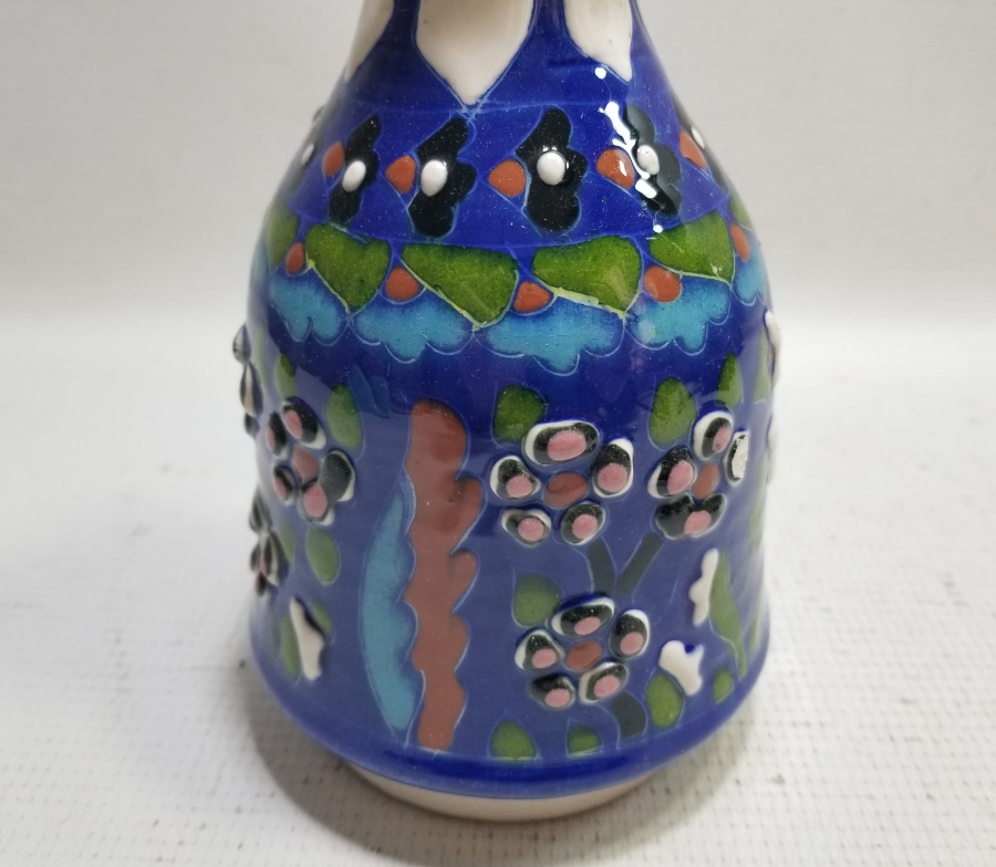 EL BOYAMA ANTİKA KÜTAHYA GAZ LAMBASI