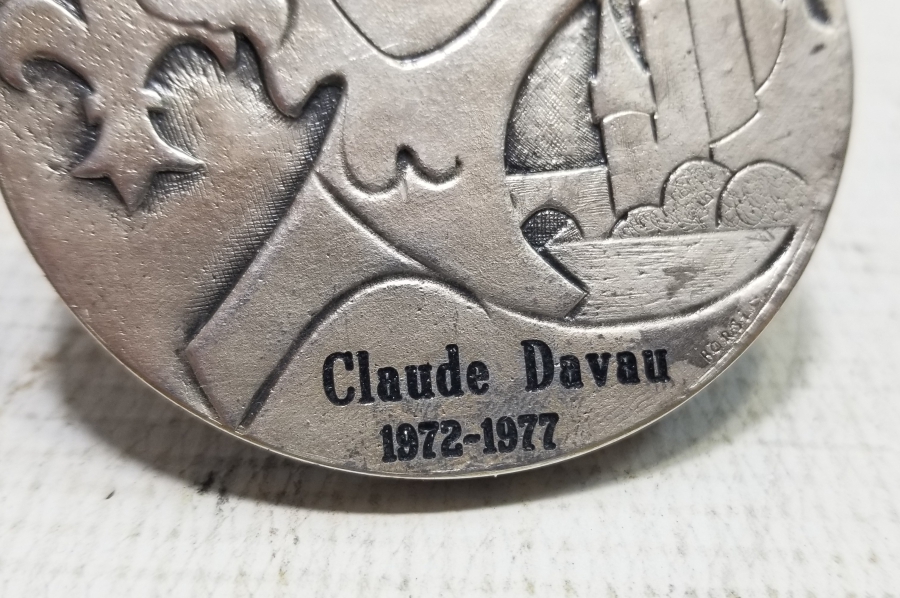 GÜMÜŞ KAPLAMA ANTİKA HATIRA MADALYON