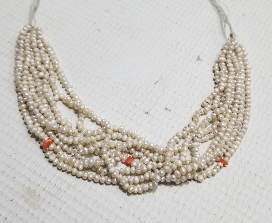 OSMANLI DÖNEMİ MERCANLI KUM İNCİ GERDANLIK