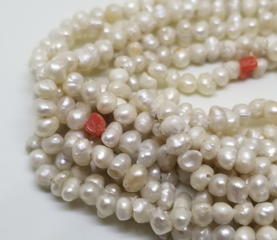 OSMANLI DÖNEMİ MERCANLI KUM İNCİ GERDANLIK