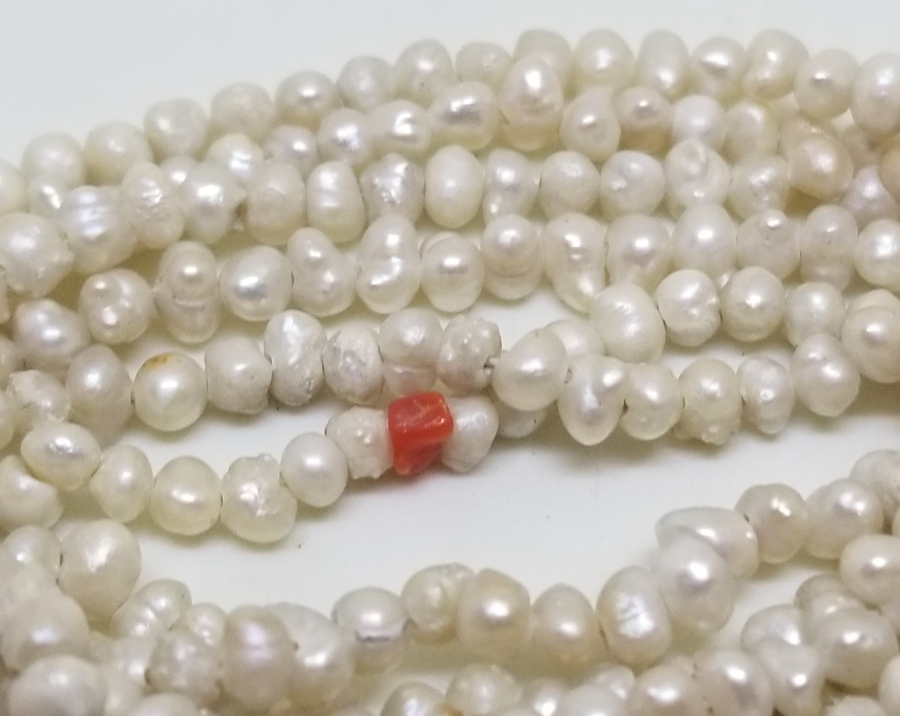 OSMANLI DÖNEMİ MERCANLI KUM İNCİ GERDANLIK