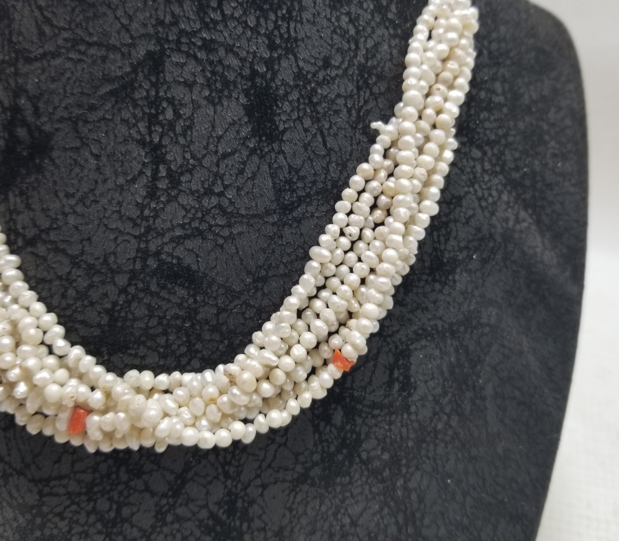 OSMANLI DÖNEMİ MERCANLI KUM İNCİ GERDANLIK