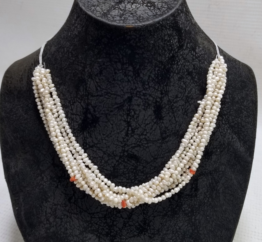 OSMANLI DÖNEMİ MERCANLI KUM İNCİ GERDANLIK