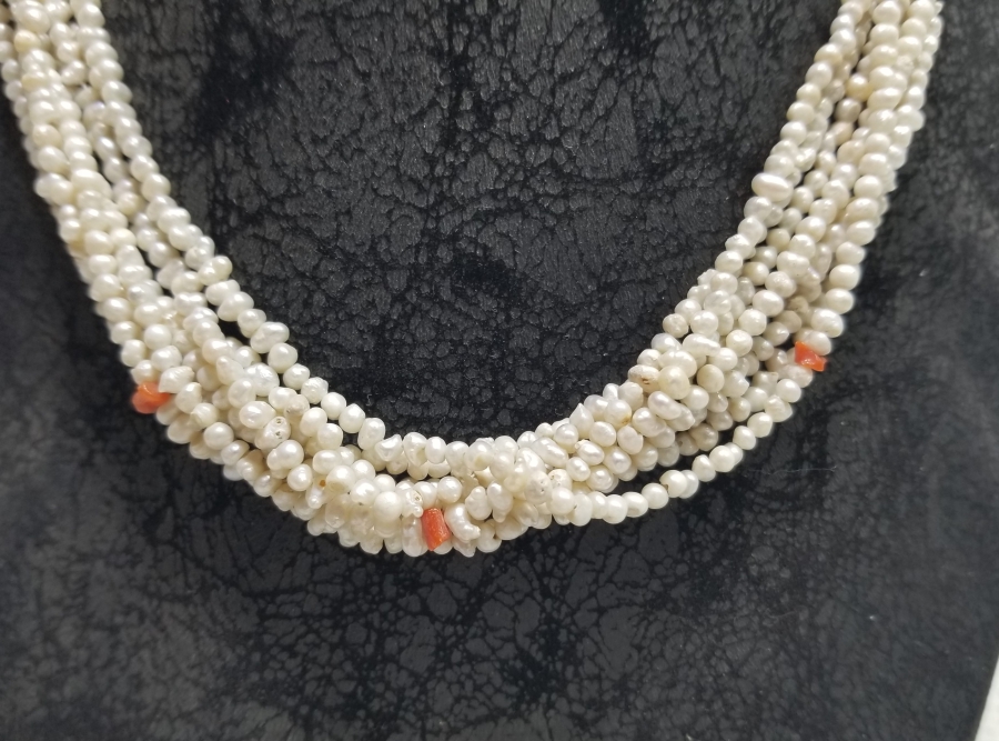 OSMANLI DÖNEMİ MERCANLI KUM İNCİ GERDANLIK